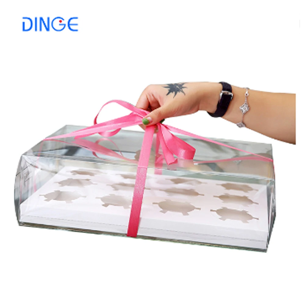 box christmas pastries pastry with cardboard and window candy boxes for package donut invitation cookie cake gift small cakes