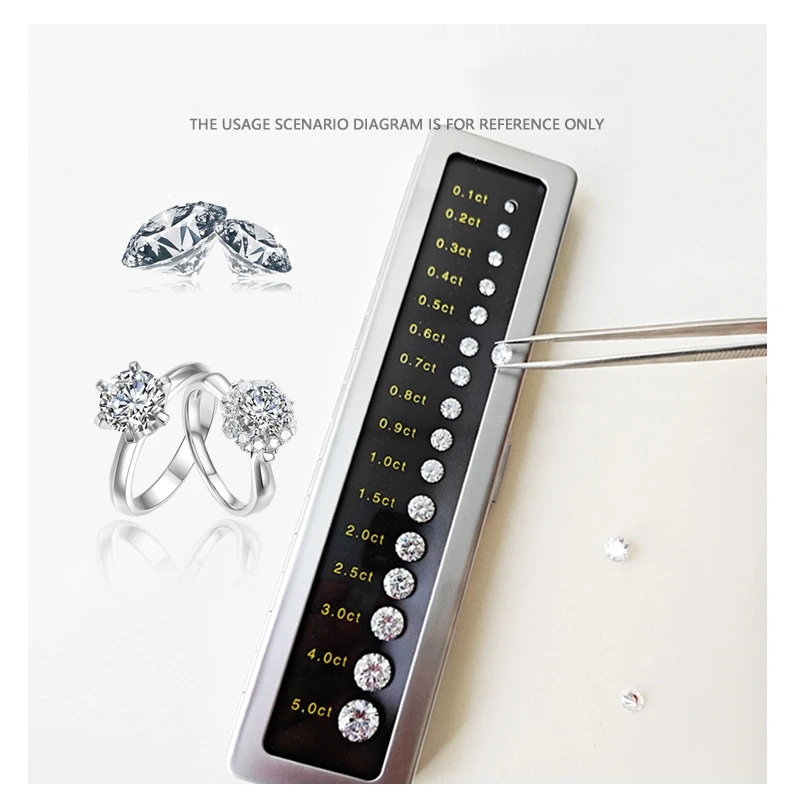 gift Naked diamond size contrast color stone diamond weight diameter ratio size specific gravity teaching tool Prop display