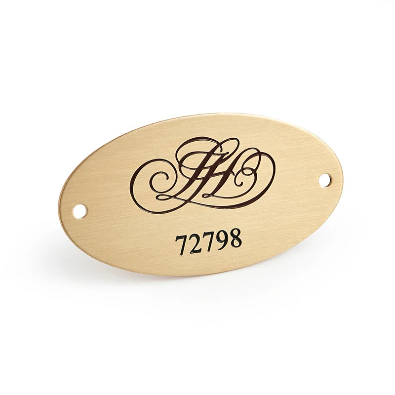 metal purse logo plate tag logo metal metal label for clothes