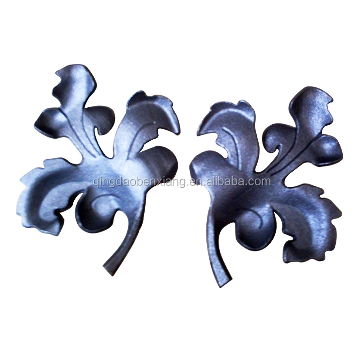 cast steel leaves forged steel elements metal accessories stamping steel flowers