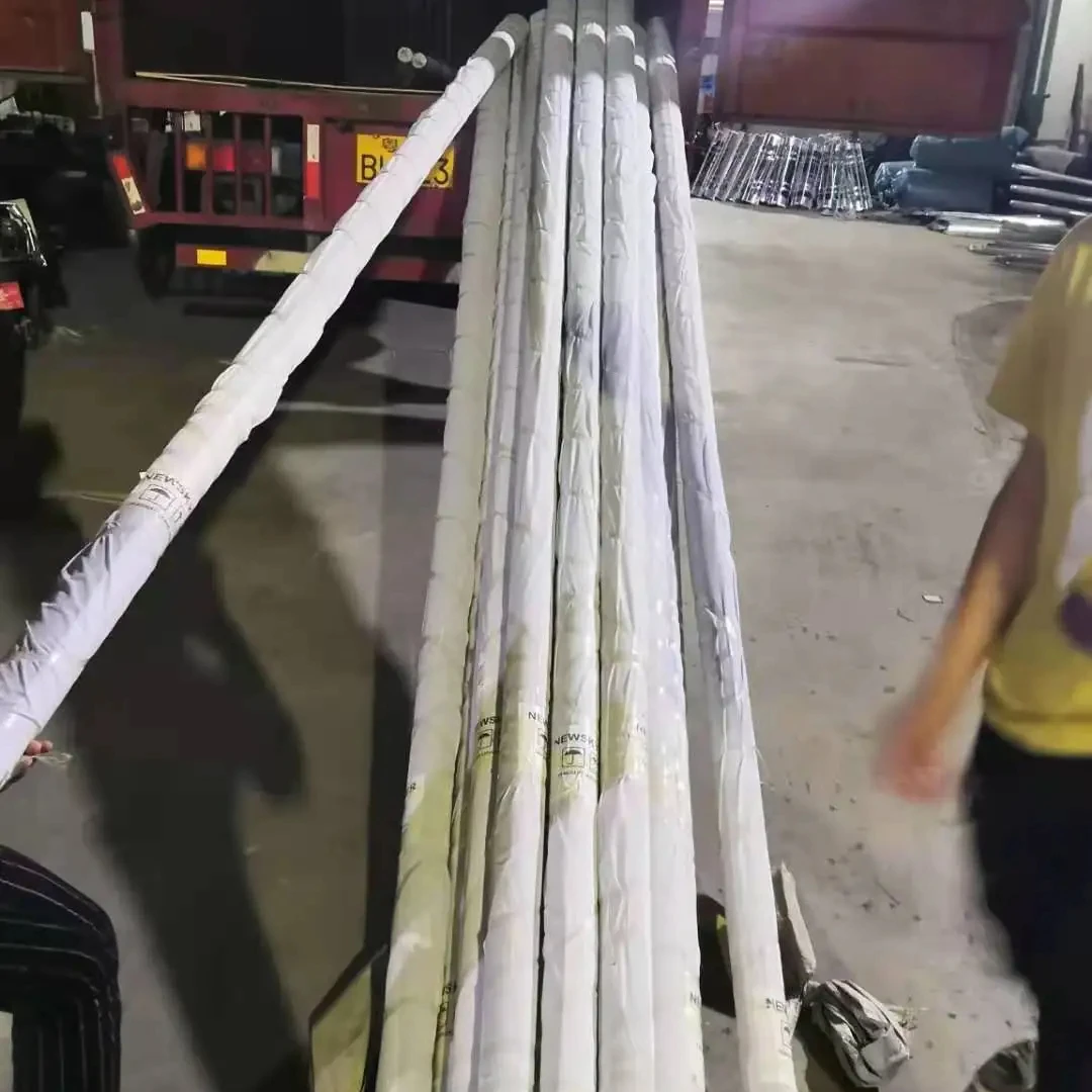 Sea Shipping Customized Hot Dip Galvanized Solar Street Light Poles 5m 8m 10m Powder Coated Carbon Steel Q235 Poles For Road