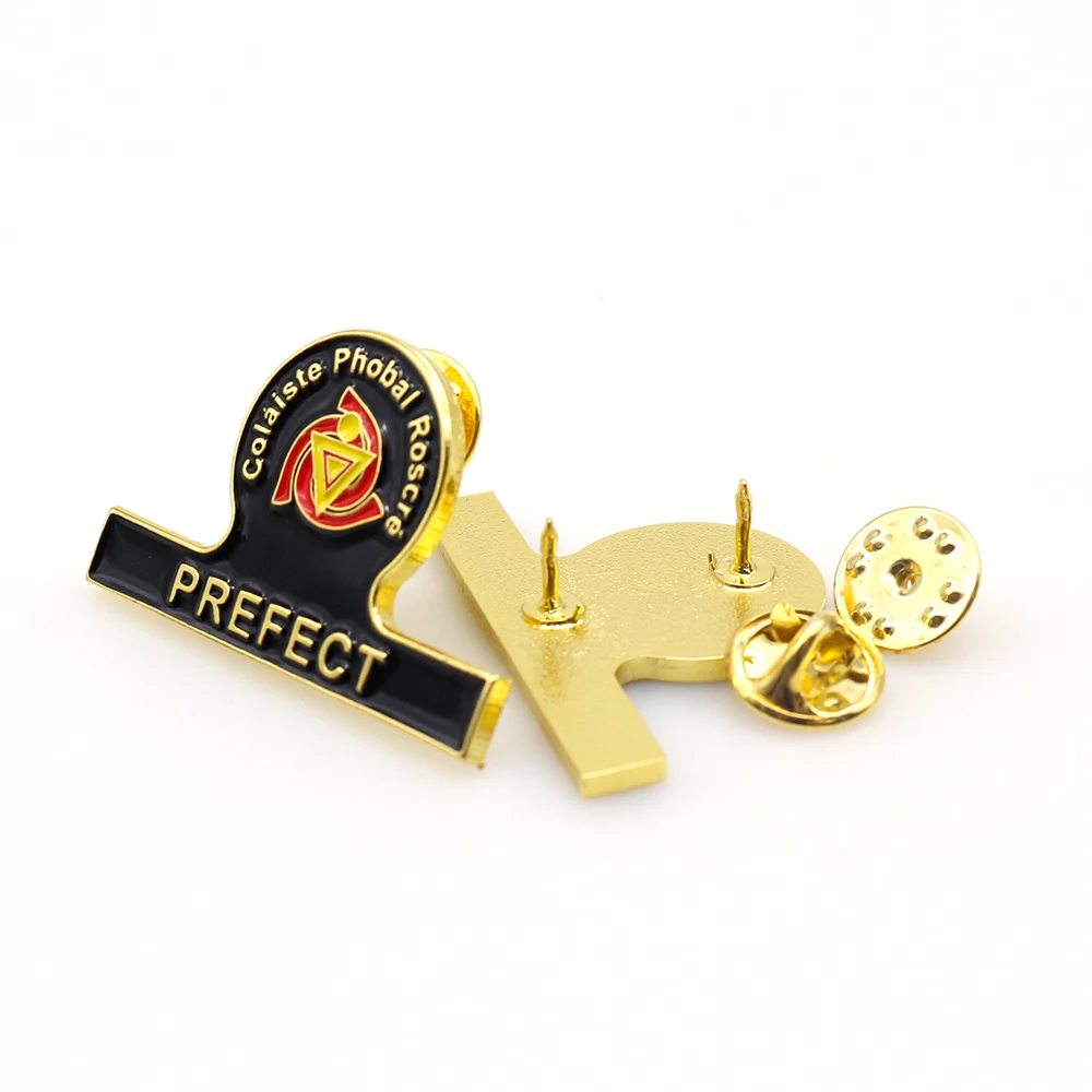 Craft Zinc Alloy 3D Metal Gold Silver Brooch Badge Eagle Lions Lapel Pin Club Pins Custom With Safety Pin