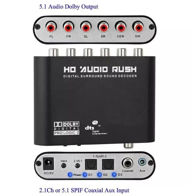 dts dolb  digital audio ac3 5.1 channel audio decoder PCB board