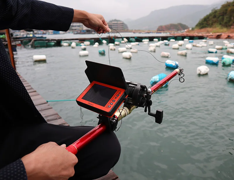 Factory Price Potable fishing accessories tackle 4inch 15m professional underwater fishing camera fish finder
