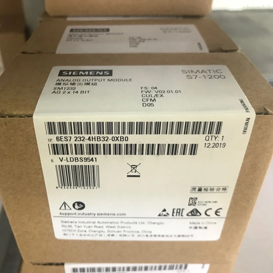siemens module 6ES7232-4HB32-0XB0 SIMATIC S7-1200  Analog output   SM 1232  2 AO  +/-10V