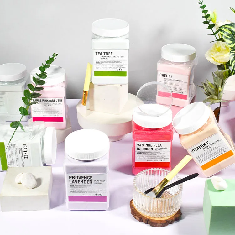 Натуральная гидро-маска из желе с лепестками роз киви Отбеливающая увлажняющая маска для