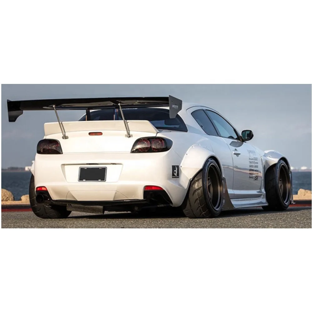 Fiber Glass Body Kit Fit For Mazda RX8 SE3P RB Style 2009-2012 Wide Body Kit Fender Flare Spats Bumper Lip GT Wing