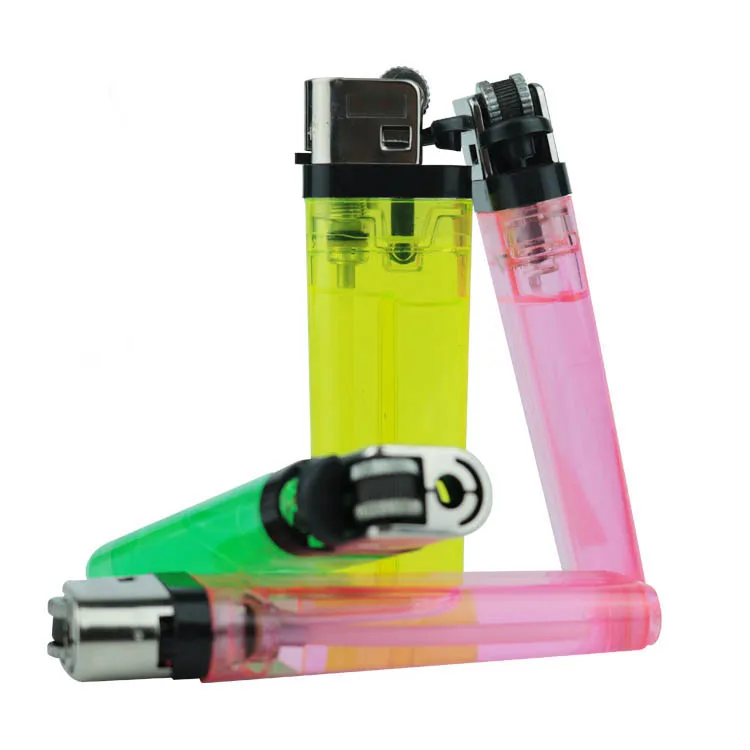 cheap wholesale lighter disposable plastic five color gas flint lighter