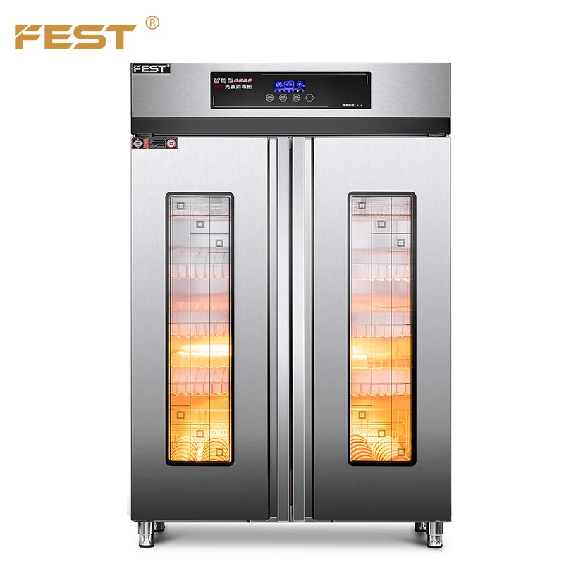 Электрический дезинфекционный шкаф для наличных, стерилизатор для посуды с УФ и озоном