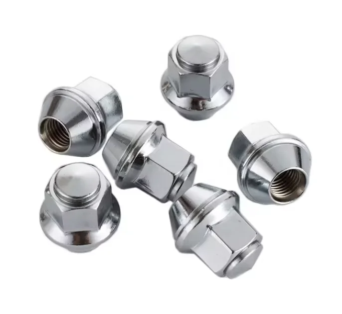 Chinese Factories Accept Customized Processing OEM/ ODM Chrome Tyre Nut M12x1,5 Chrome Plated Locking lug nuts