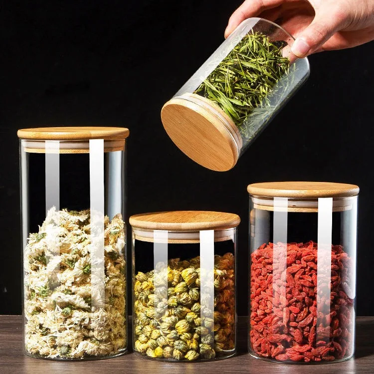 Customized storage tank for kitchen miscellaneous grains and snacks with high borosilicate glass sealed container