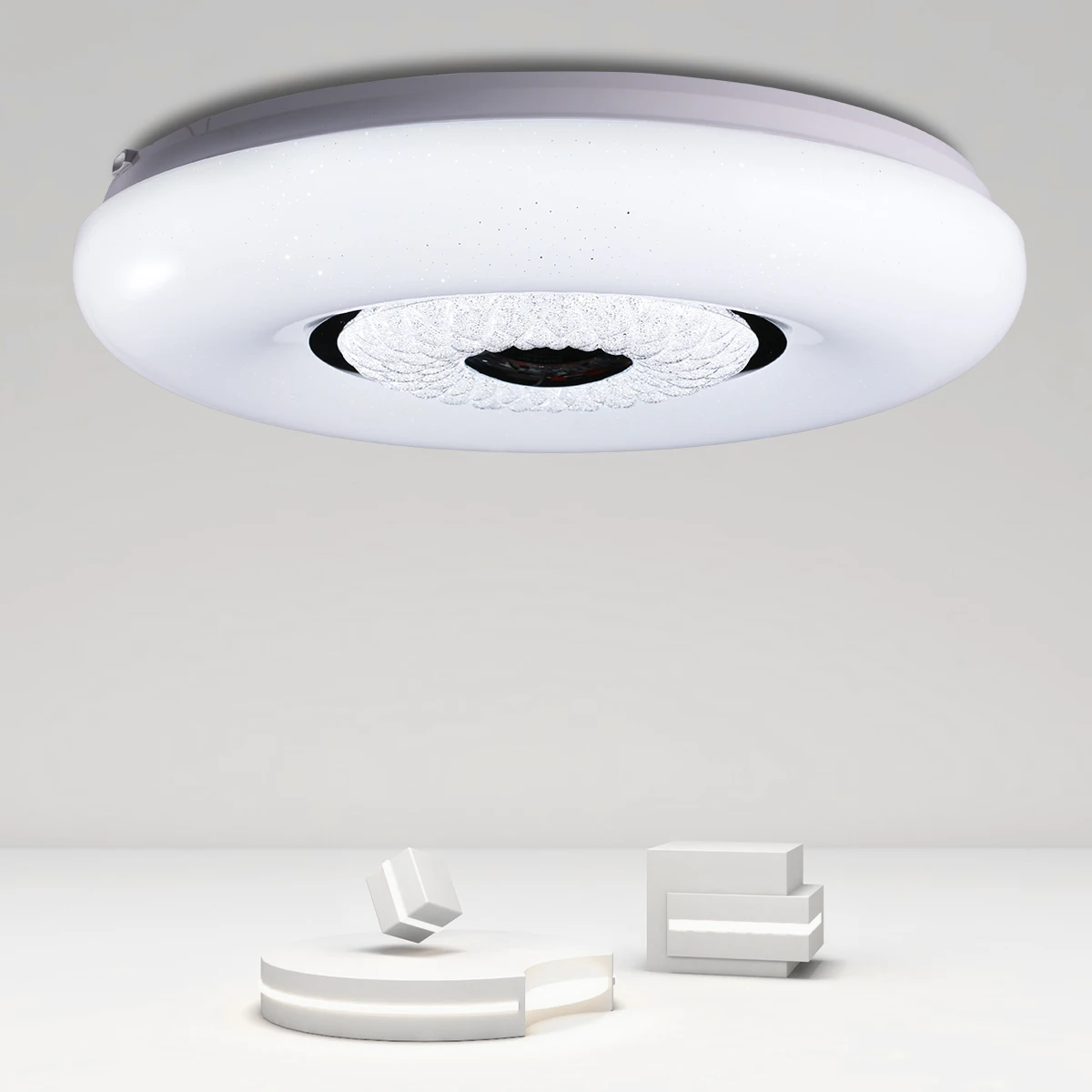 Led Ceiling Light Bedroom Plastic Wifi Modern Round Ultra Thin Slim Smart for Home Acrylic 40w 80 Surface Mounted Remote Control