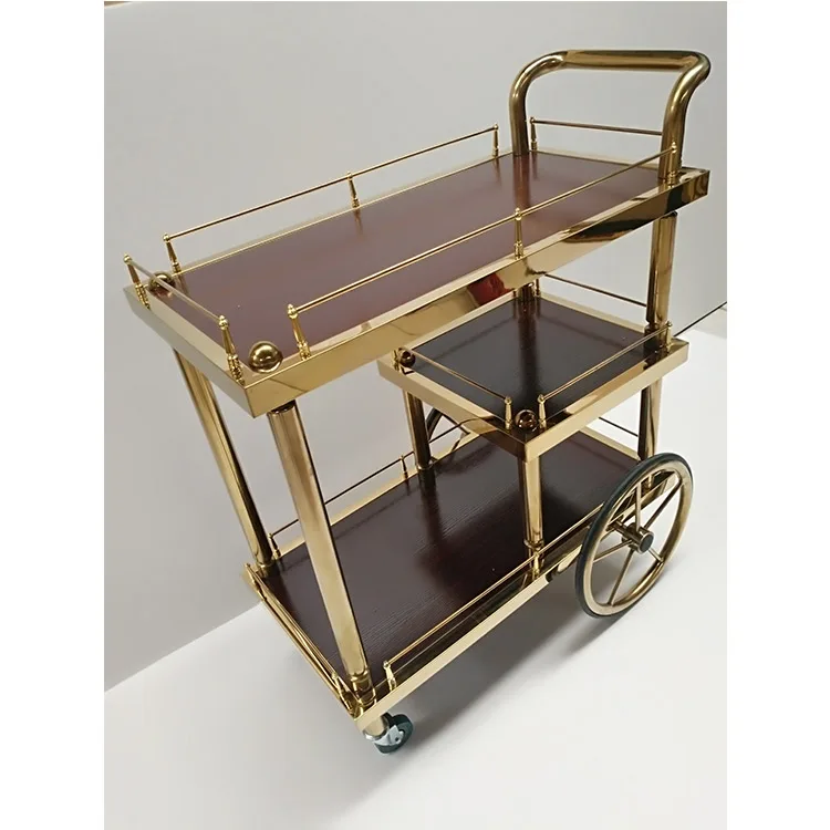 Высококачественная Тележка из нержавеющей стали для ресторана отеля бара вина