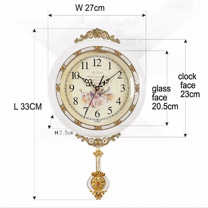 Wall Clock Wood Popular old Style Wooden Antique Decorative Corded Telephone