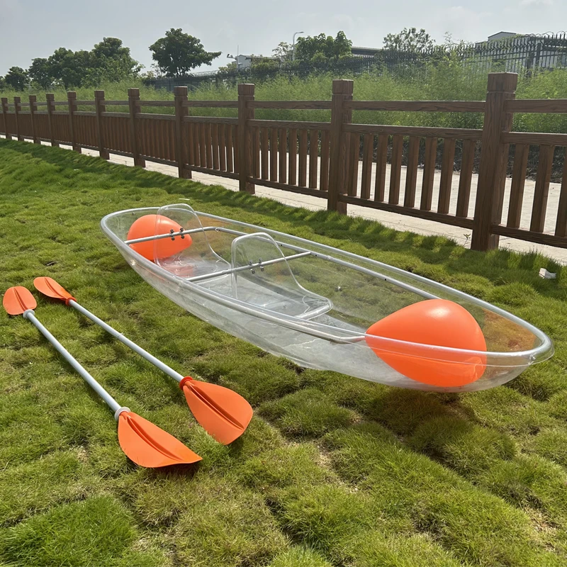 Wholesale Pool Summer floating Transparent Boat Water canoe Transparent kakay
