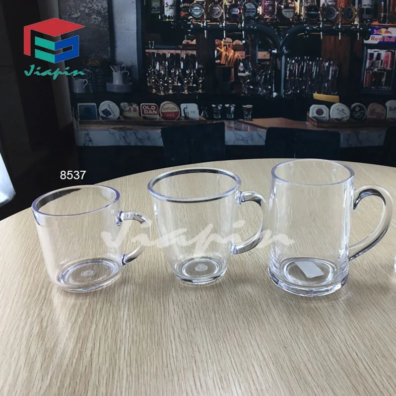 
Plastic water tumbler cup Juice mug Millk and coffee mug with handle 