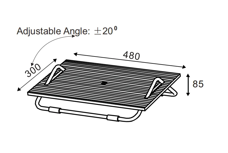 TWINCO Adjustable Under Desk Footrest, Foot Rest for Under Desk at Work Adjustable Footrest foot stool ergonomic foot rest