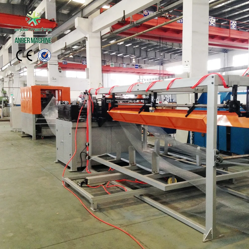 
V groove expanded diamond metal lath machine 