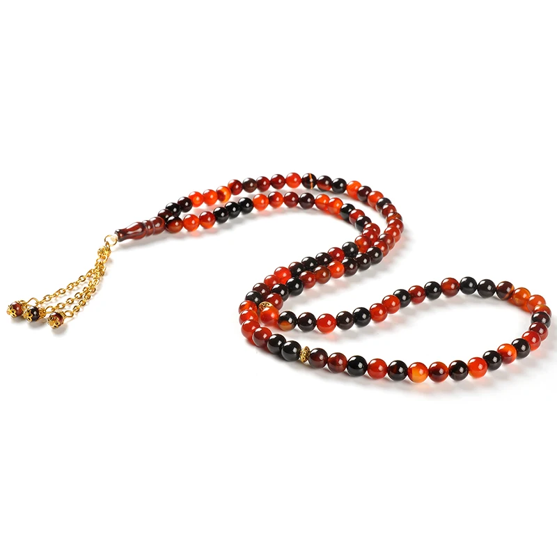 YS270 Manufacturers 99 Beads Allah Rosary Lebanon Gemstone Necklace Muslim Beads Turkish Accessories Prayer Beads