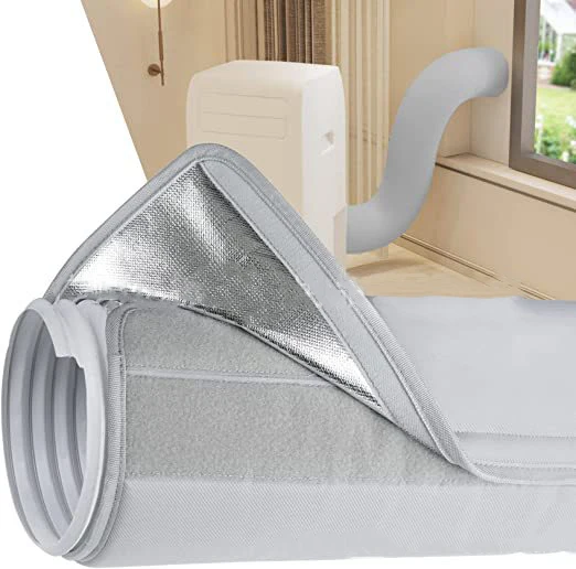 Удлинительная трубка переменного тока Неопреновая крышка шланга Универсальный шланг вентиляционная труба кондиционера теплоизоляционная Пылезащитная оболочка