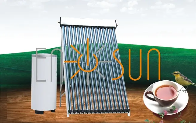 high quality evacuated tube heat pipe sun home split solar water heater