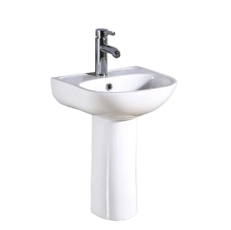 Small Size Bathroom Wash Hand Ceramic Pedestal Basin for Children