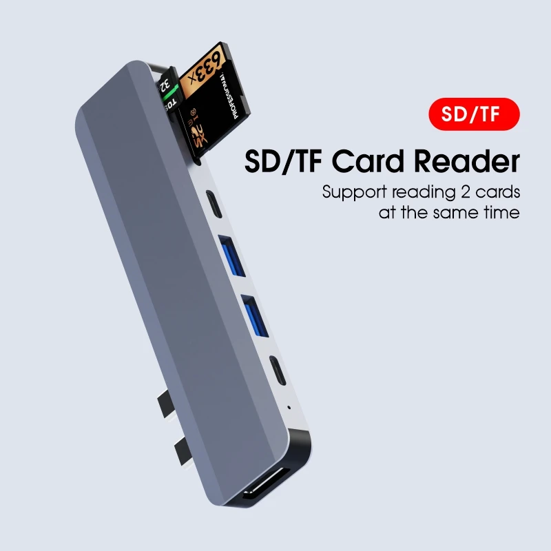 New 10 Port type c hub usb 3.0 otg hub 4K HDTV-compatible SD TF card reader for macbook pro air laptops usb c hubs