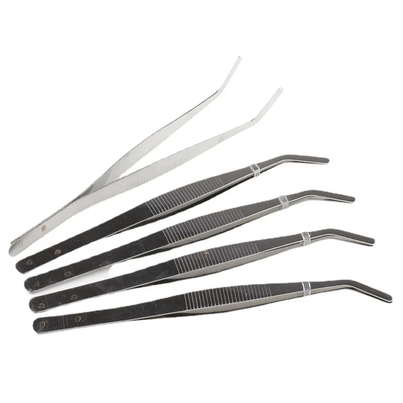 Chunjun Stainless Steel Elbow Diy 17cm Landscape Gardening Tool Tweezers