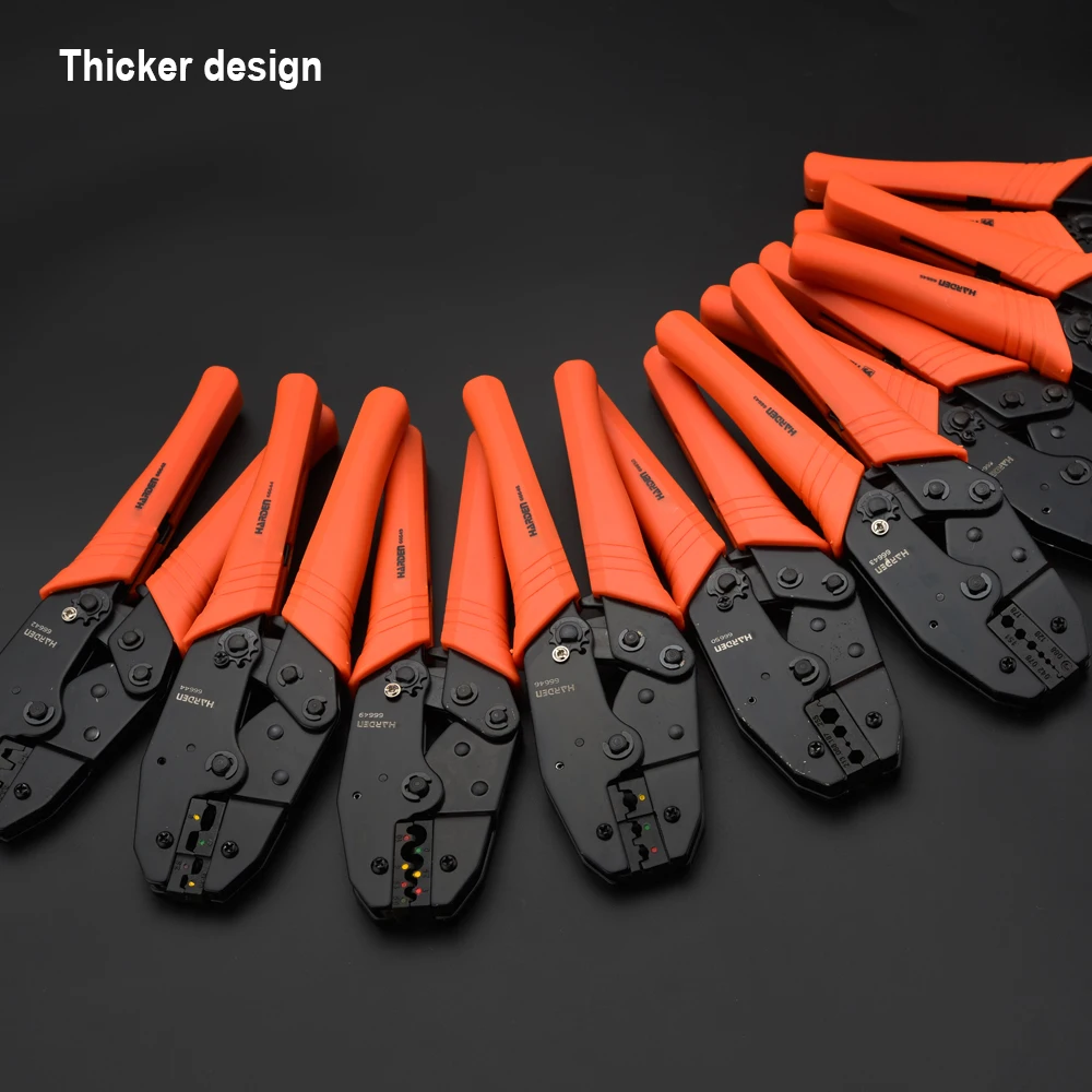 HARDEN 215mm Ratchet Cable Lug Tool Crimping Pliers Wire Terminal Crimper Types Electric Crimping Tool