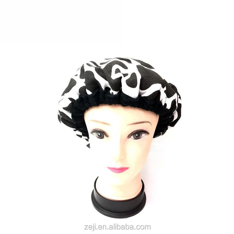 
Hair Treatment Cap Heated Hair Salon Cap Flaxseed Microwave Thermal Portable Condition Hair Cap Hot Cold Packs Bonnet 
