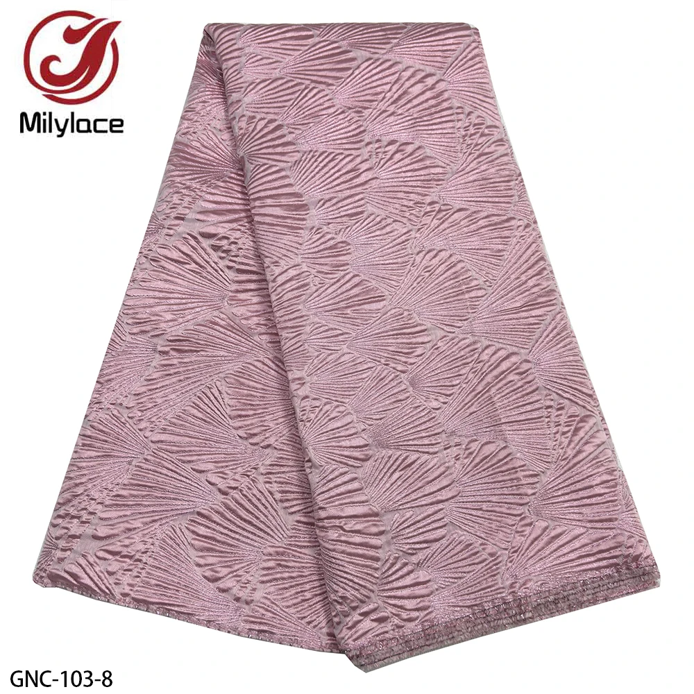 African Bridal Brocade Embroidery Jacquard Organza Lace Fabric