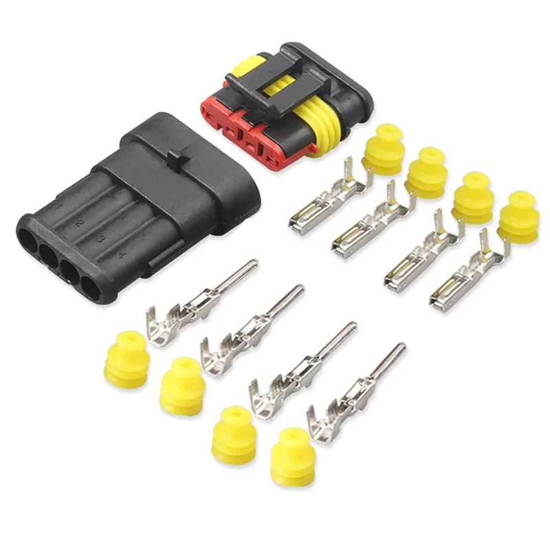 16 AWG полосная автомобильная Водонепроницаемый Электрический разъем 4 контактный разъем авто разъемы проводов морской терминал для автомобиля, грузовика, и другие