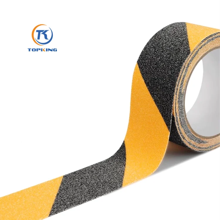 Customized 50mm * 5 m PVC Film Black Anti Slip Tape Outdoor High Quality Heavy Duty Self Adhesive Anti Slip Tape
