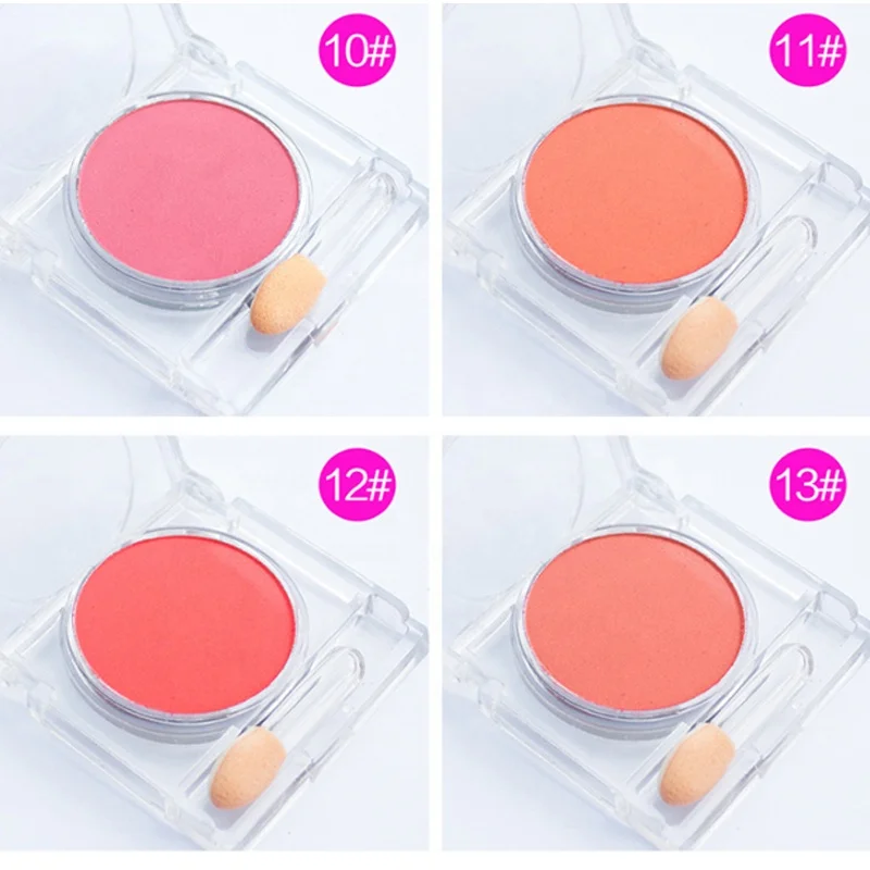 Oem your own logo face blush Equipped with cheek red brush