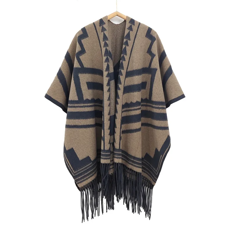 winter plaid shawl polyester wholesale factory high quality warm scarf tassel for women and girls