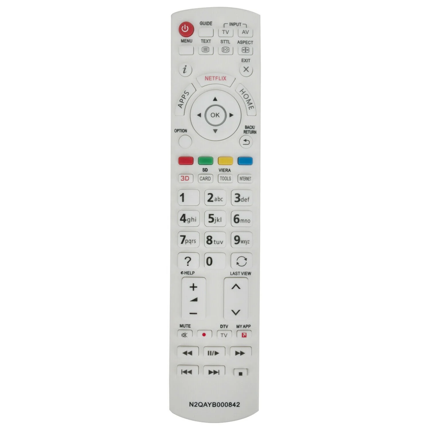 New N2QAYB000842 TV Remote Control fit For Panasonic Plasma TVs