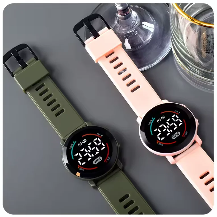 Digital Watch Luminous Calendar 2024 Kids Watches Waterproof Sports Wristwatch Children Electronic Clock