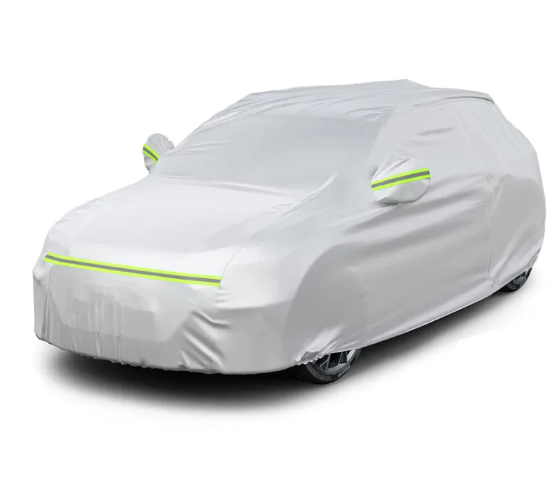 HOTO Snowproof UV Protection Windproof Outdoor Full Car Cover Universal Fit for Sedan Customized Breathable Universal Car Cover