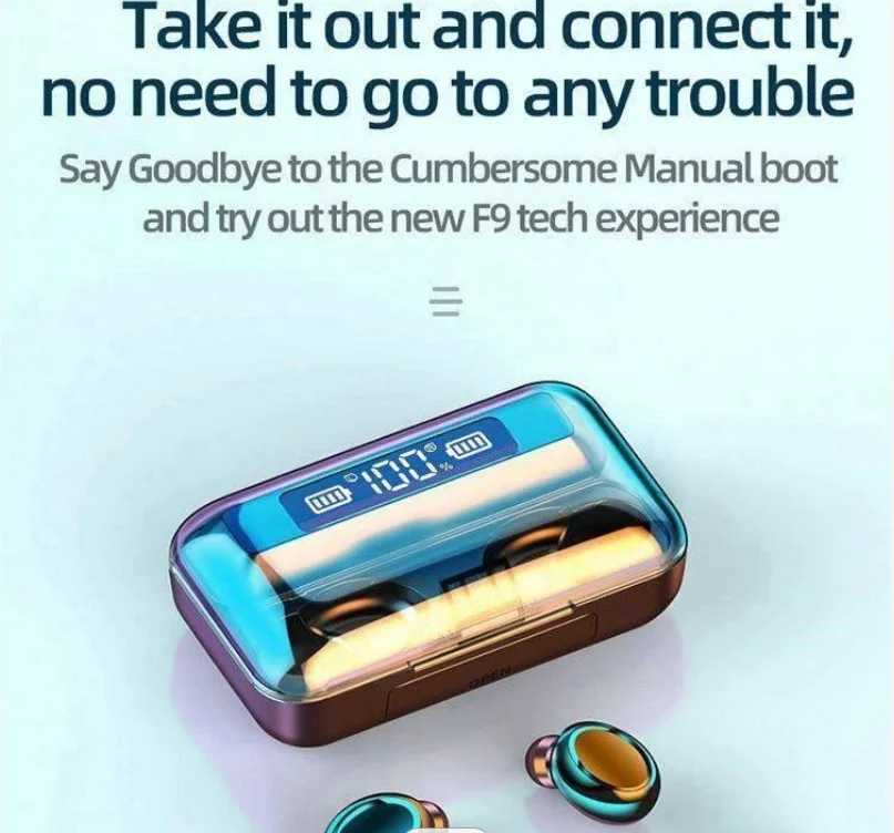 King Star Black Touch Control Earbuds