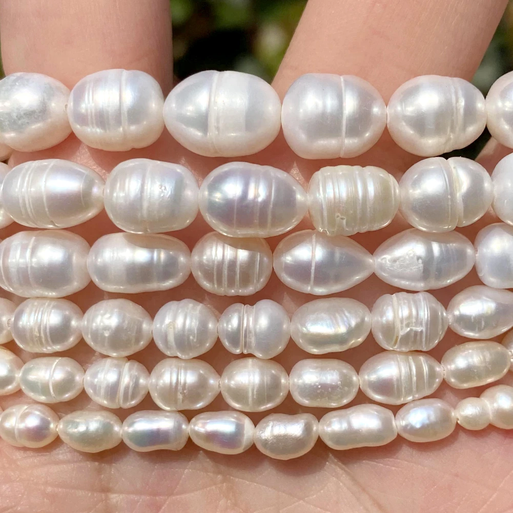 4-5mm 5-6mm 6-7mm 7-8mm 8-9mm 9-10mm 10-11mm High Quality Rice Shape Natural Freshwater Pearl Beads For Jewelry Making DIY