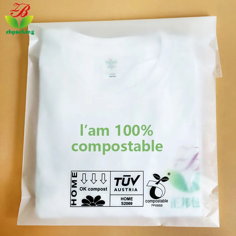 Custom LOGO food moisture proof offset printing disposable glossy lamination accept  biodegradable packaging bags