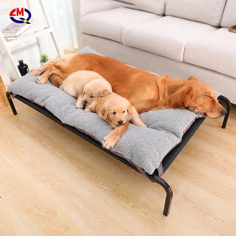 LMQ group brand nylon material raised dog bed waterproof pet bed with factory price