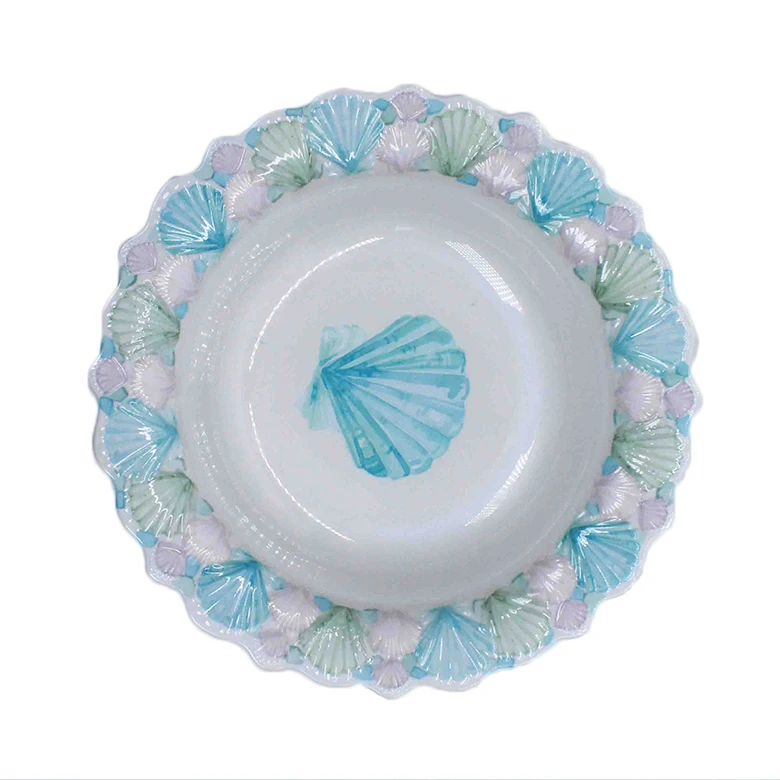 Меламин Запад Украина круглый цветок посуда набор ухода за кожей оптовых продаж с гребешки края