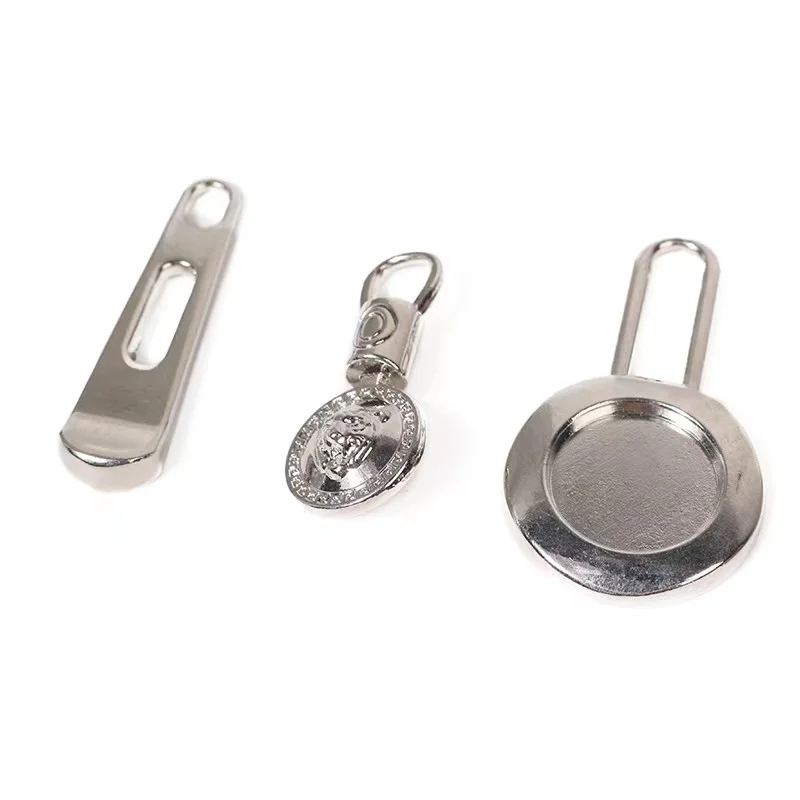 Wholesale custom metal creative pattern zipper puller automatic lock zipper puller luggage zipper puller