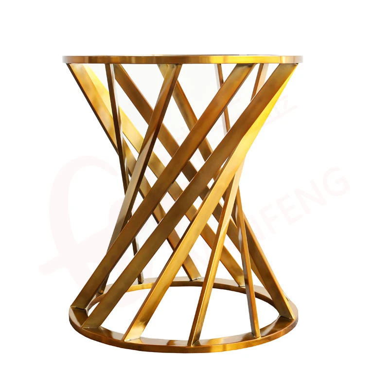 Factory Price Shinny Polished Metal Stainless Steel Gold Table Legs Furniture Leg