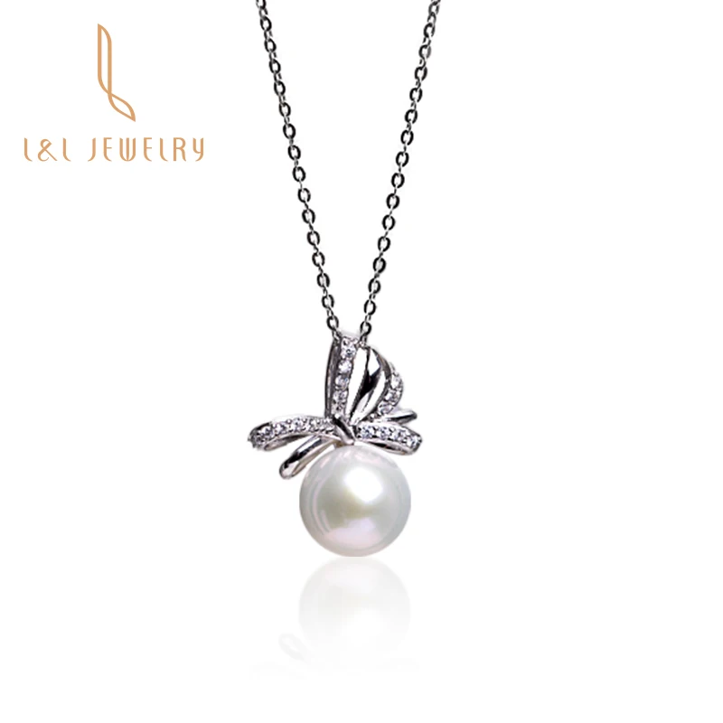 Jewels Cute 925 Sterling Silver Freshwater Pearl Pendant Necklace Cubic Zirconia CZ Necklaces Jewelry Gifts for Kids Girls Women