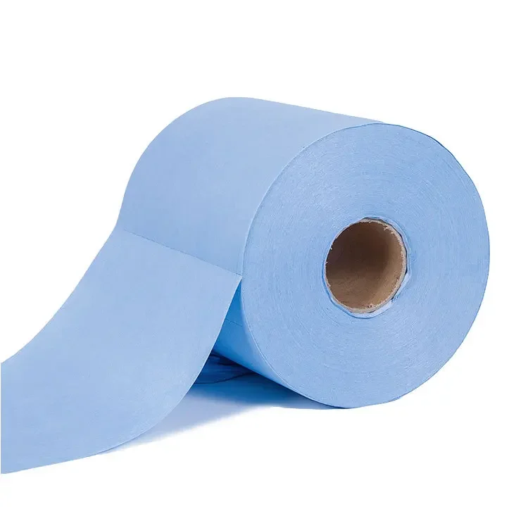 Disposable Nonwoven Multipurpose Lint Free Wipers Wood Pulp Fiber Cellulose Cleaning Cloth Roll