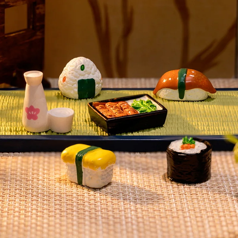 Creative Simulation Japanese Food 3D Miniature Home Decoration DIY Car Small Ornaments