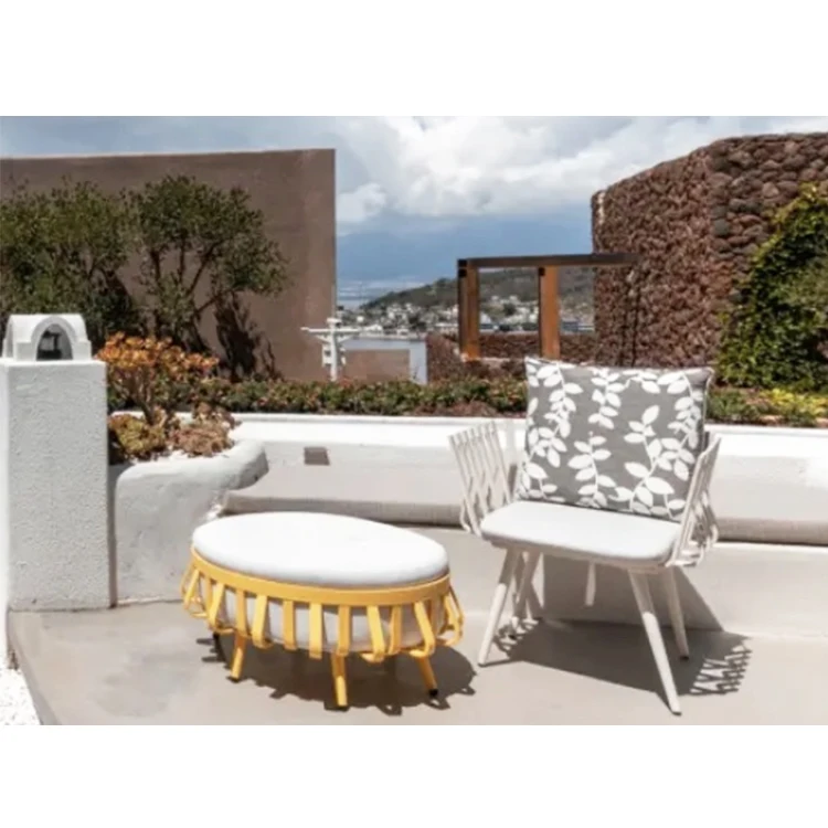 Wholesale Good Quality Patio Furniture Modern Design Outdoor Aluminum Sofa Nordic Garden Sofa