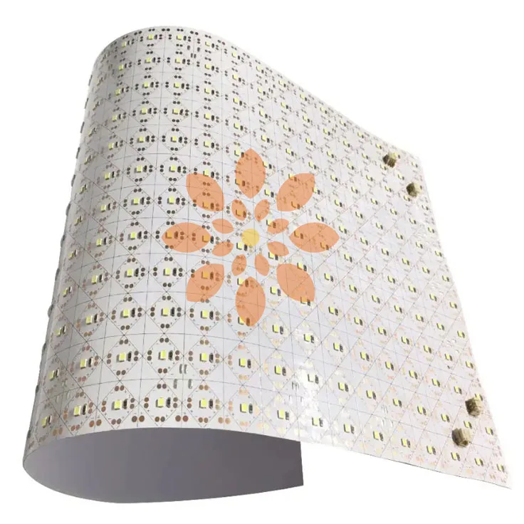 Гибкий светодиодный лист 24 В одинарный светодиод 242 светодиоды DC24V SMD2835 мягкая подсветка гибкая доска